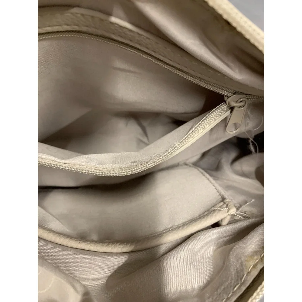 Rosetti Handbag Purse Small‎ Beige Multiple Compartments Zipper Cream
